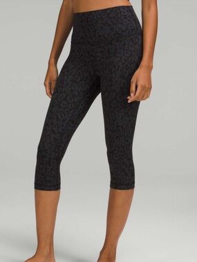 Lululemon Align 17” Camo Mutli Deep Coal Crop Leggings